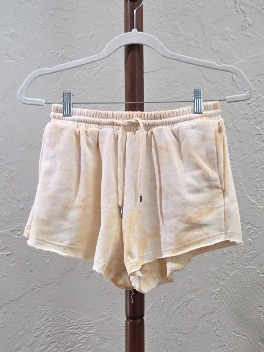 Tie Dye French Terry Raw Edge‎ Hem Shorts